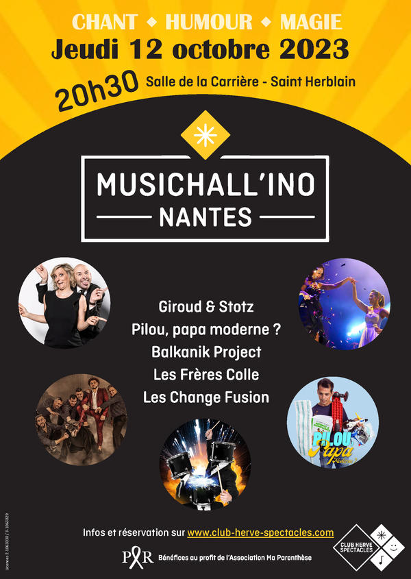 MUSICHALL'INO Nantes - Le 12 octobre 2023